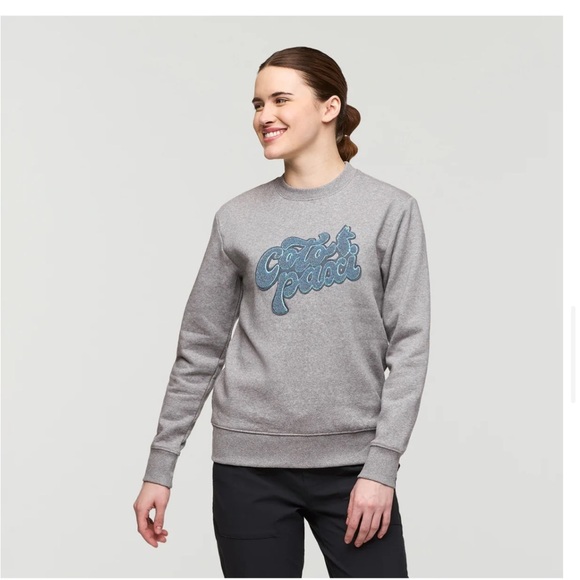 Cotopaxi Women's Medium Coto-Patch Crew Sweatshirt Heather Grey NWT - Picture 2 of 7